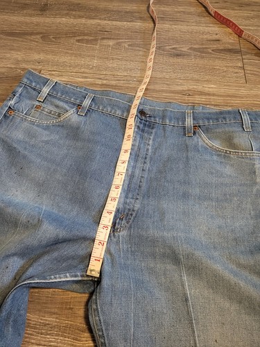 Levis 517 Orange Tab Distressed Bootcut Jeans 41x29 (Actual) Stains USA Vintage - Picture 6 of 13