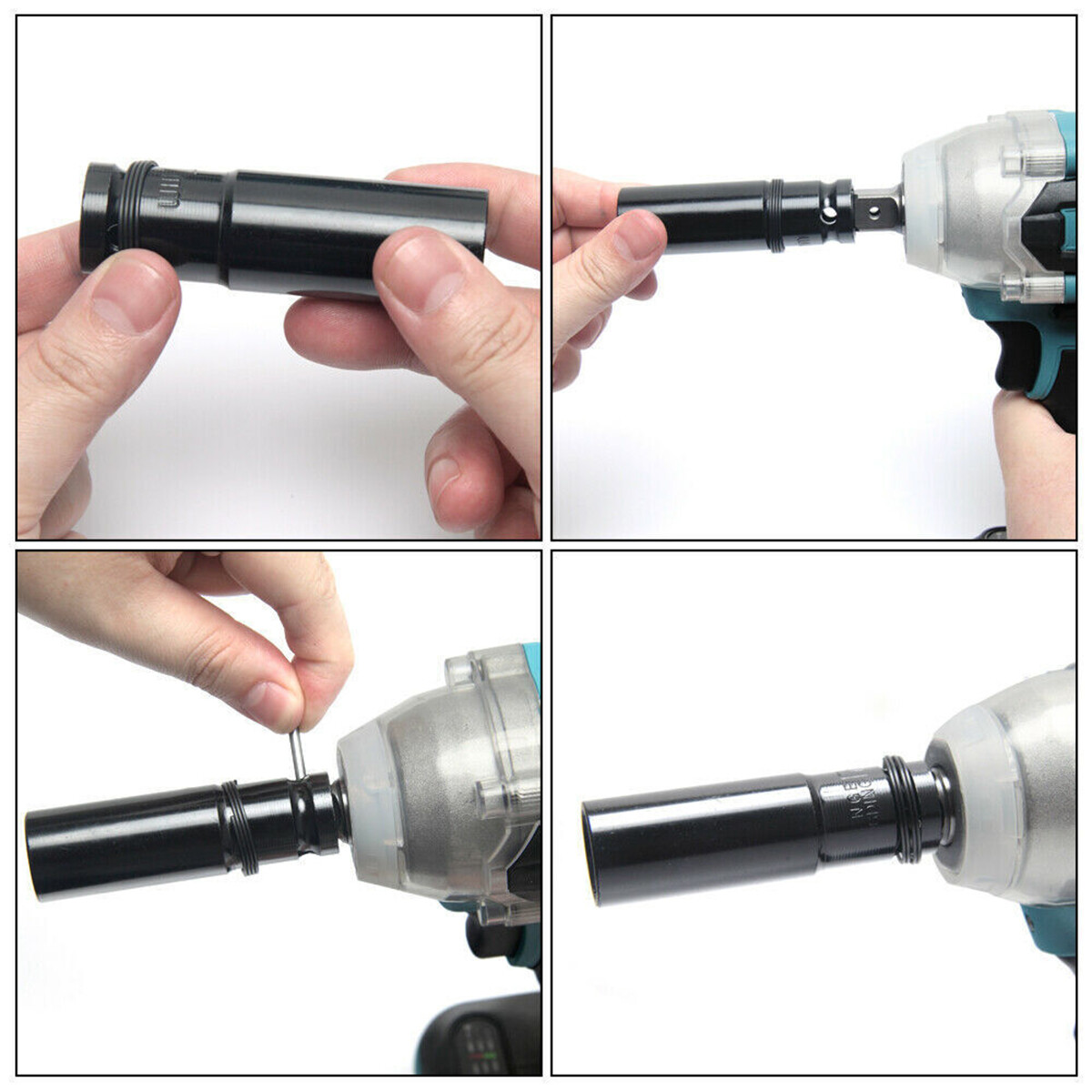 580Nm 21V Cordless Electric Impact Wrench Drill Gun Ratchet Driver w/ 2