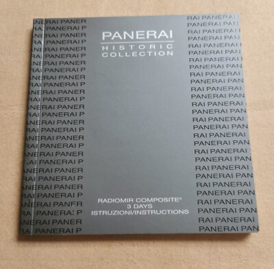 Panerai Radiomir Pam00504 Uhrwerk Anleitung 3 Tage 2013
