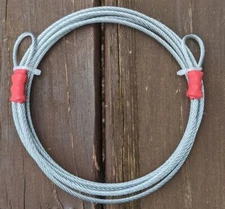 8ft Cable Bike Lock 3/16" 4.76mm 7x19 GALVANIZED STEEL SECURITY BARE  NON COATED