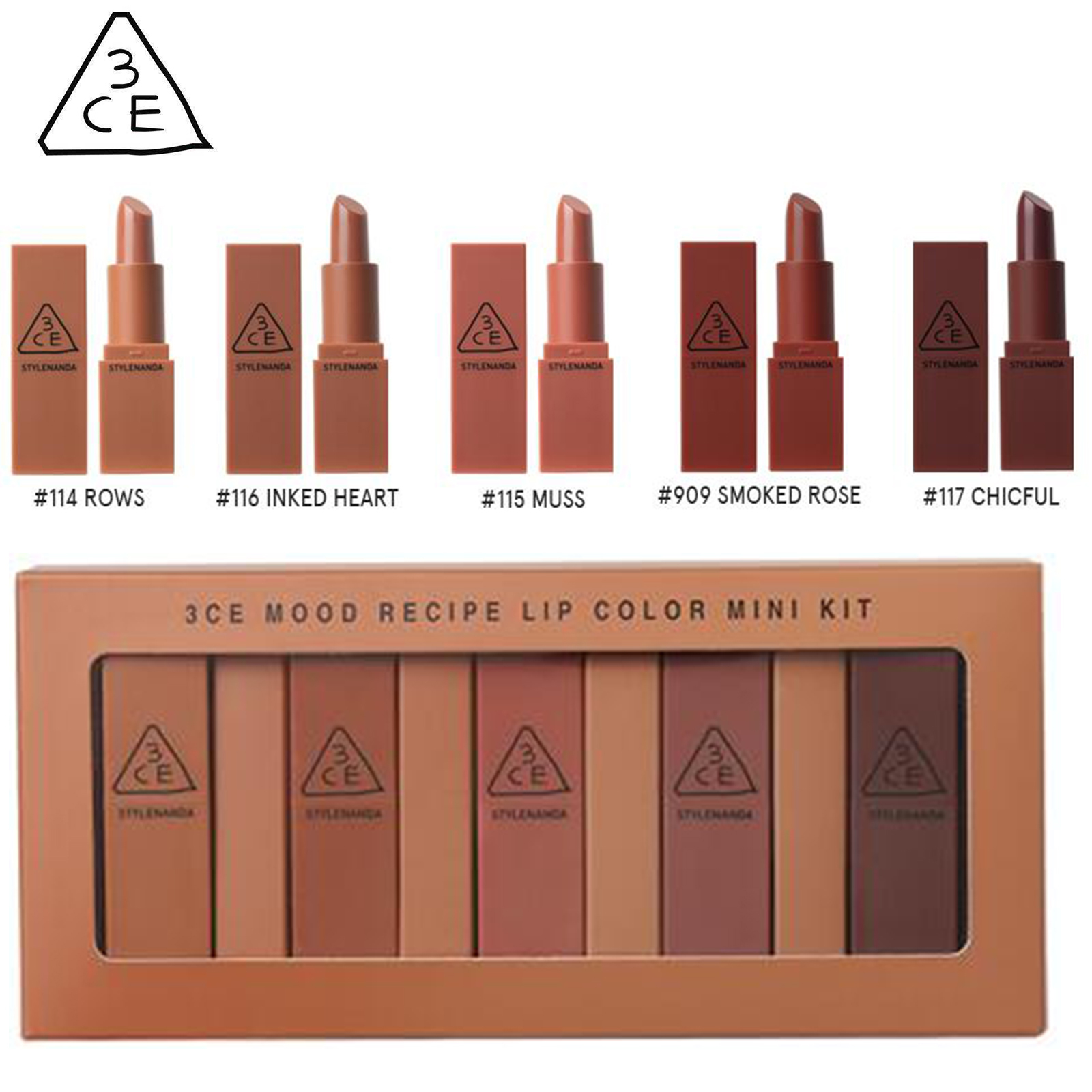3ce lipstick set mini kit