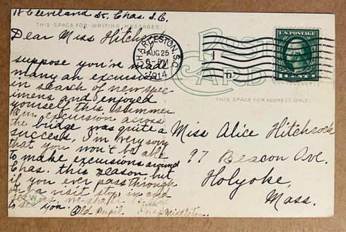 Charleston South Carolina East Battery Cannon Balls Antique Postcard c1910 - Picture 8 of 8