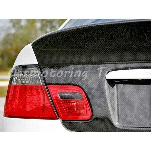 Real Carbon Rear Trunk Boot Lid Cover Trim For BMW E46 320i 330i M3 Coupe 02-05 - Picture 8 of 15