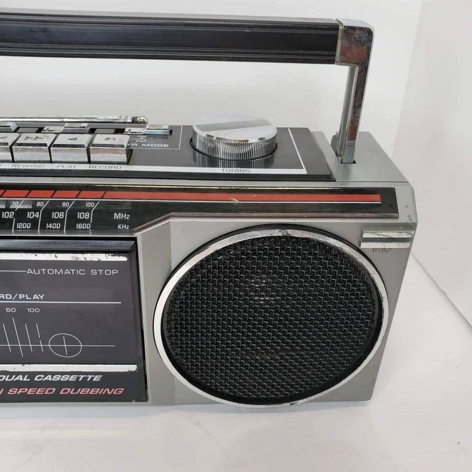  Radio Boombox General Electric Doble Cassette FM/AM Modelo 3-5631A Leer Foto 4 de 4
