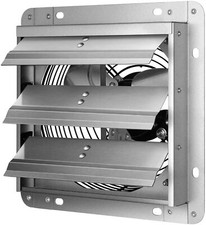 Ventilador de escape iPower 12 pulgadas obturador aluminio alta velocidad 1620 rpm 940 CFM