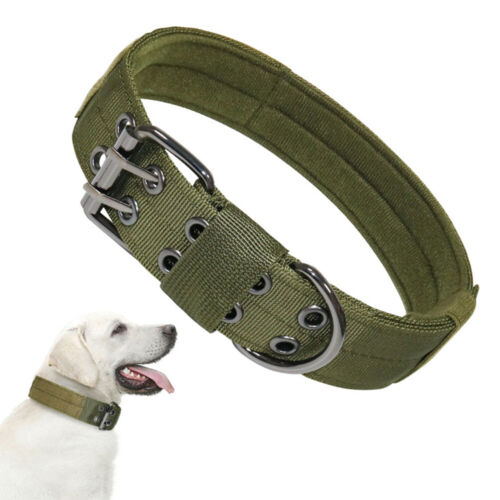 Heavy Duty Tactical Military Dog Training Collar Adjustable Metal Buckle M L XL - Picture 21 of 23
