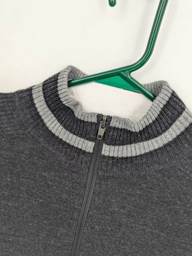 Patagonia Herren 100% Merinowolle anthrazitgrau 1/4 Zip Pullover Sweater, Medium - Bild 5 von 8