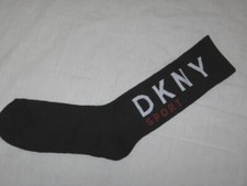 Image of BRAND NEW DKNY Mens Ribbed Sports Socks Black Size 7 - 11