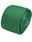 emerald green knitted silk neck-tie bright emerald Irish by Frederick Thomas