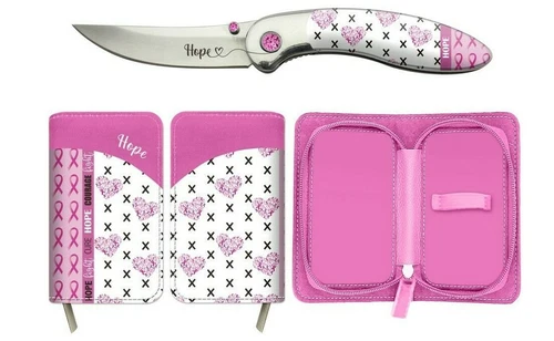 Brighten Blades Hope Folding Knife 2.5" 8Cr13MoV Steel Blade Aluminum Handle