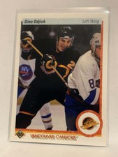 #518 Gino Odjick Vancouver Canucks 1990-91 Upper Deck Hockey Card  NHL