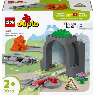 LEGO Duplo Train Tunnel and Tracks Expansion Set 10425 Building Kit 20 pcs 