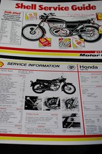 Shell Motorcycle Service Sheets - Honda - Suzuki - Yamaha - Kawasaki + Others