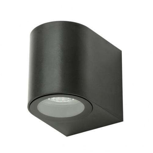 Litecraft Wye Up or Down Outdoor IP44 Rated GU10 Wall Light - Black Clearance