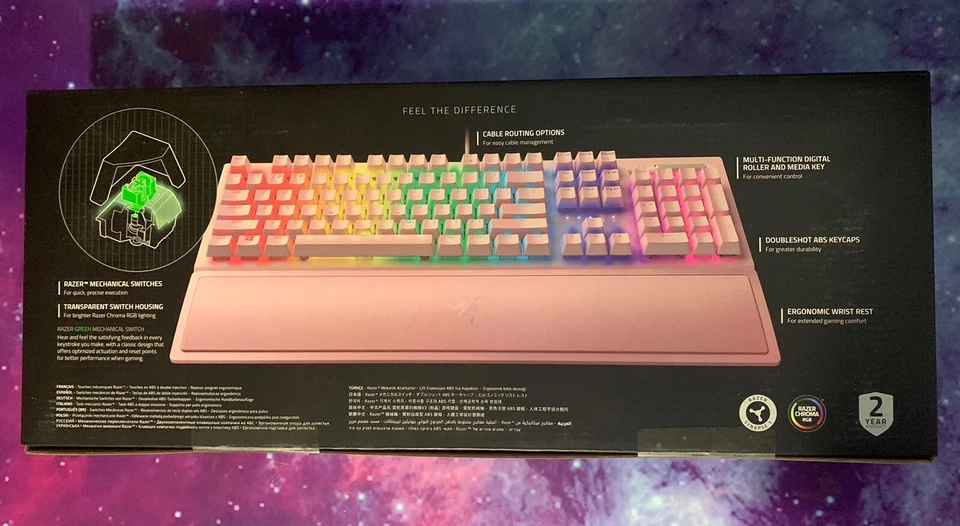 Razer BlackWidow V3 Mechanical Gaming Keyboard: Pink! - Image 2 of 4
