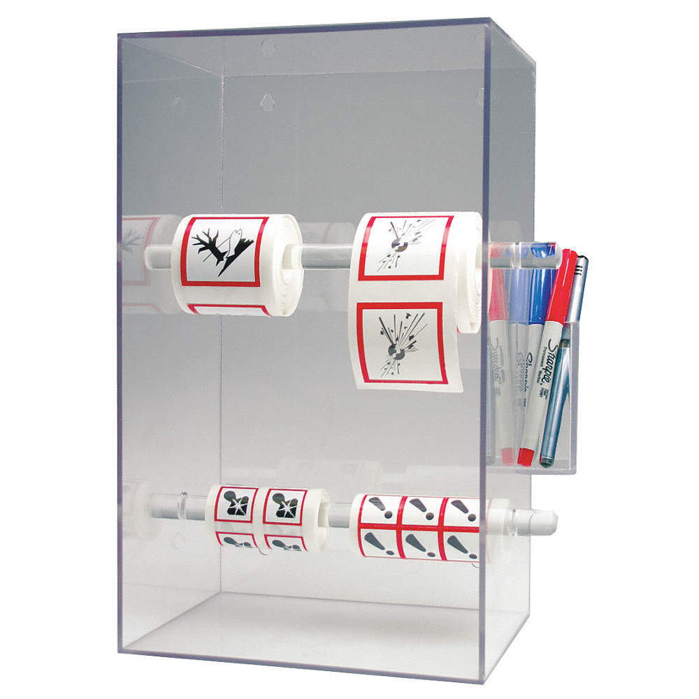 ACCUFORM HLS801 Tape and Label Dispenser,Acrylic,Clear 41CM74
