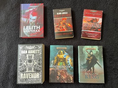 Warhammer Book Lot: Hesperax, Ravenor Omnibus, Red Fury, Deus Sanguinius, AOS