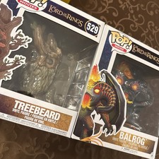 2 FUNKO POP MOVIE 529 448 TREEBEARD BALROG Groß Vinyl Figure OVP Herr Der Ringe