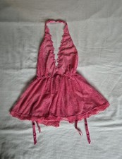 Victoria's Secret Pink Lace Babydoll, Garter Straps,women's, Lingerie, Size  S