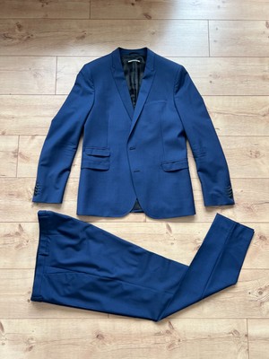 Drykorn Herren Anzug Blau, Gr. 50, 95% Schurwolle 5% Elastan, sehr guter Zustand