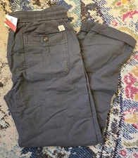 Marine Layer Saturday Stretch Beach Pant Mens XL Faded Black Organic Cotton 