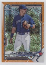 2021 Bowman Chrome Prospects Orange Shimmer Refractor 11/25 Jordan Groshans zr9