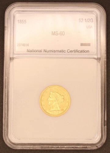 1855-P Liberty Quarter Eagle — photo from the most recent tracked eBay sale