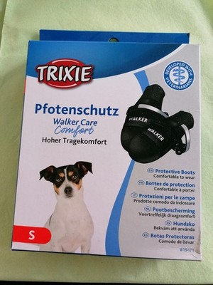 Trixie Hundeschuh Pfotenschutz Walker Care Comfort schwarz 2 Stück Größe S