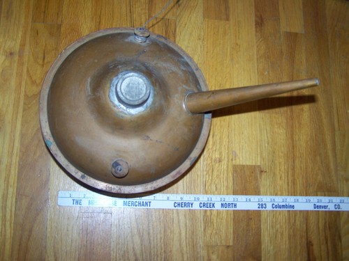 Antique  Moonshine Whiskey Still Pot  Copper