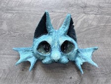 Handmade Mask - Cool Halloween Costume, Aqua Cat Sci Fi Cosplay