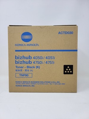 Genuine Konica Minolta TNP90 Black Toner Cartridge ACTD030 Bizhub 4050i 4750i