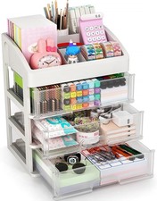 Desk Organizer with Drawers, 3 Drawers Storage Organizer, Desktop Storage Drawer