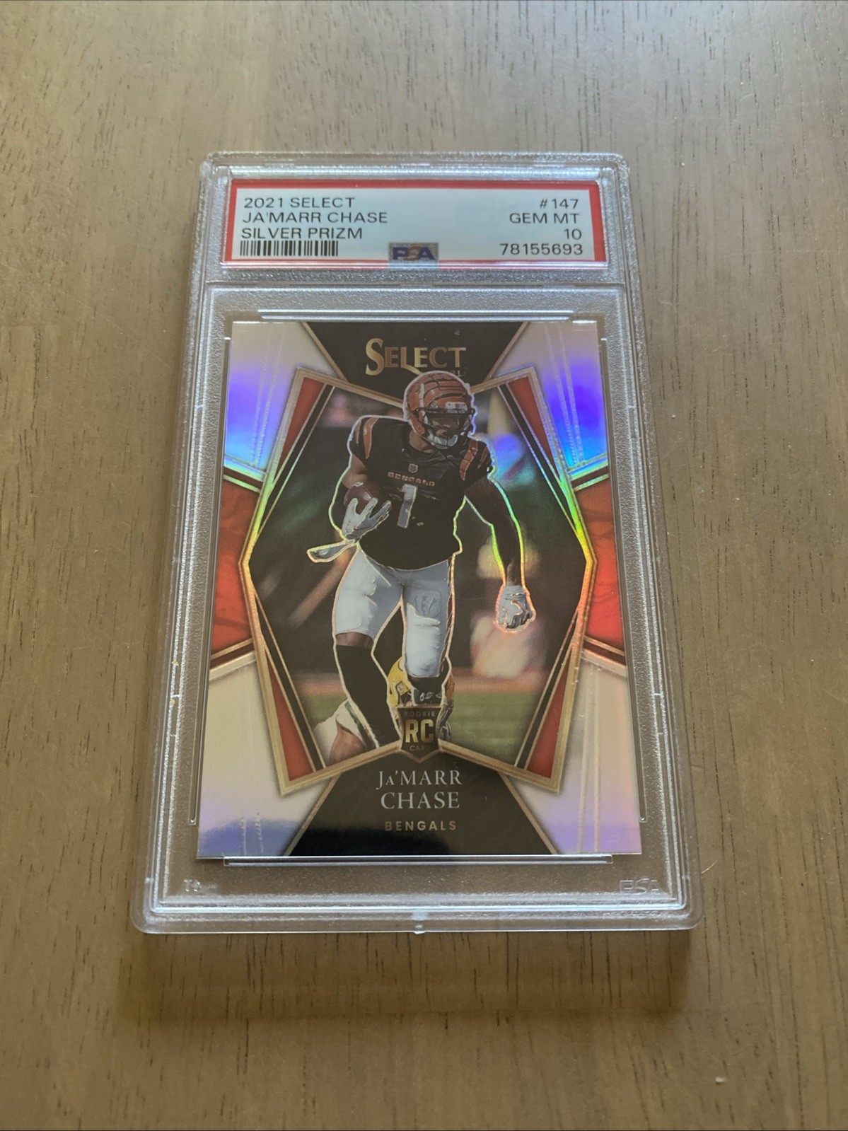 2021 Select Ja’Marr Chase Silver Prizm PSA 10! Bengals RC Rookie! 🔥🔥