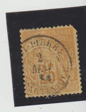 France Scott #53 Used 1881 Colonies General Issues 25¢