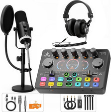 Podcast Equipment Bundle, Dynamic XLR/USB Gaming Microphone  Streaming Audio Mi