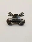 WW2 Era Swedish Military Artillery Pin Tank Silver Plated