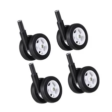 Cabilock 4Pcs Baby Walker Wheels Replacement Silent Swivel Stroller Caster Wh...