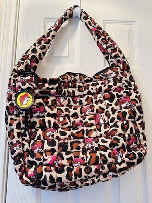 bucees tote bag cheetah leopard print one handle new with tags