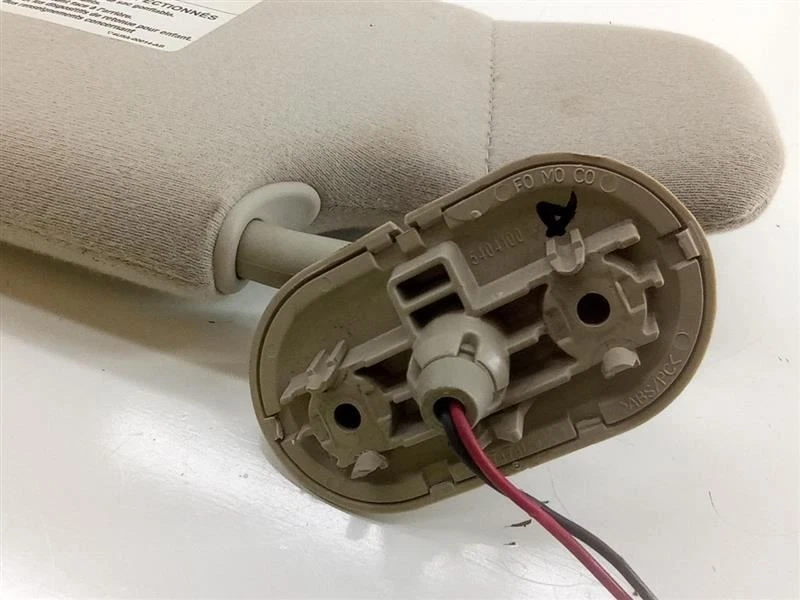 2006 FORD FUSION PASSENGER SUN VISOR SUN SHADE TAN CLOTH OEM USED TESTED - Image 2 of 4