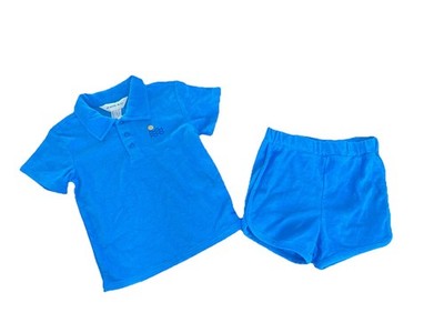 H&M 2-Piece Blue Terry Cloth Outfit Toddler Boys 3T NWT
