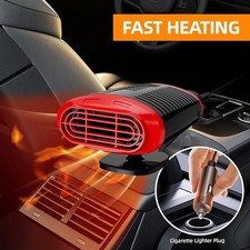 12V 150W Car Window Defroster Heater Portable Heating Cooling Fan Quick Demister