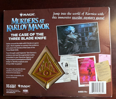 MAGIC the Gathering - Murders at Karlov Manor - Case of the 3 Blade Knife - USED