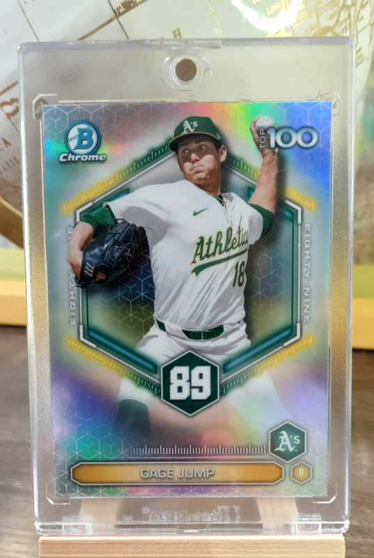 Gage Jump 2026 Bowman Baseball Scouts Top 100 Athletics #BTP-89