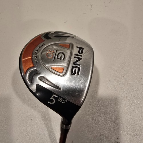 PING G10 5 Fairway Wood 18.5 Deg Graphite R Regular Flex RH + New Head Cover - Picture 3 of 10