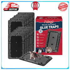 Mouse  Insect Traps 12 Pack, Heavier Sticky Traps with Non-Toxic Glue for Mice