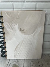 The Happy Planner Wellness Journal Live Well Spiral Gold New NWOT