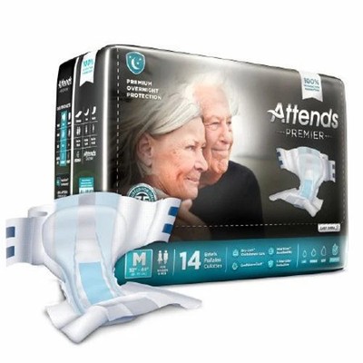 Unisex Adult Incontinence Brief  Case Of 4 By Attends