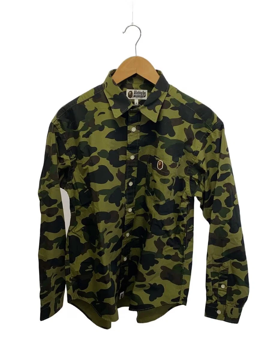 A Bathing Ape Camouflage Long Sleeve Casual Button-Down Shirts for