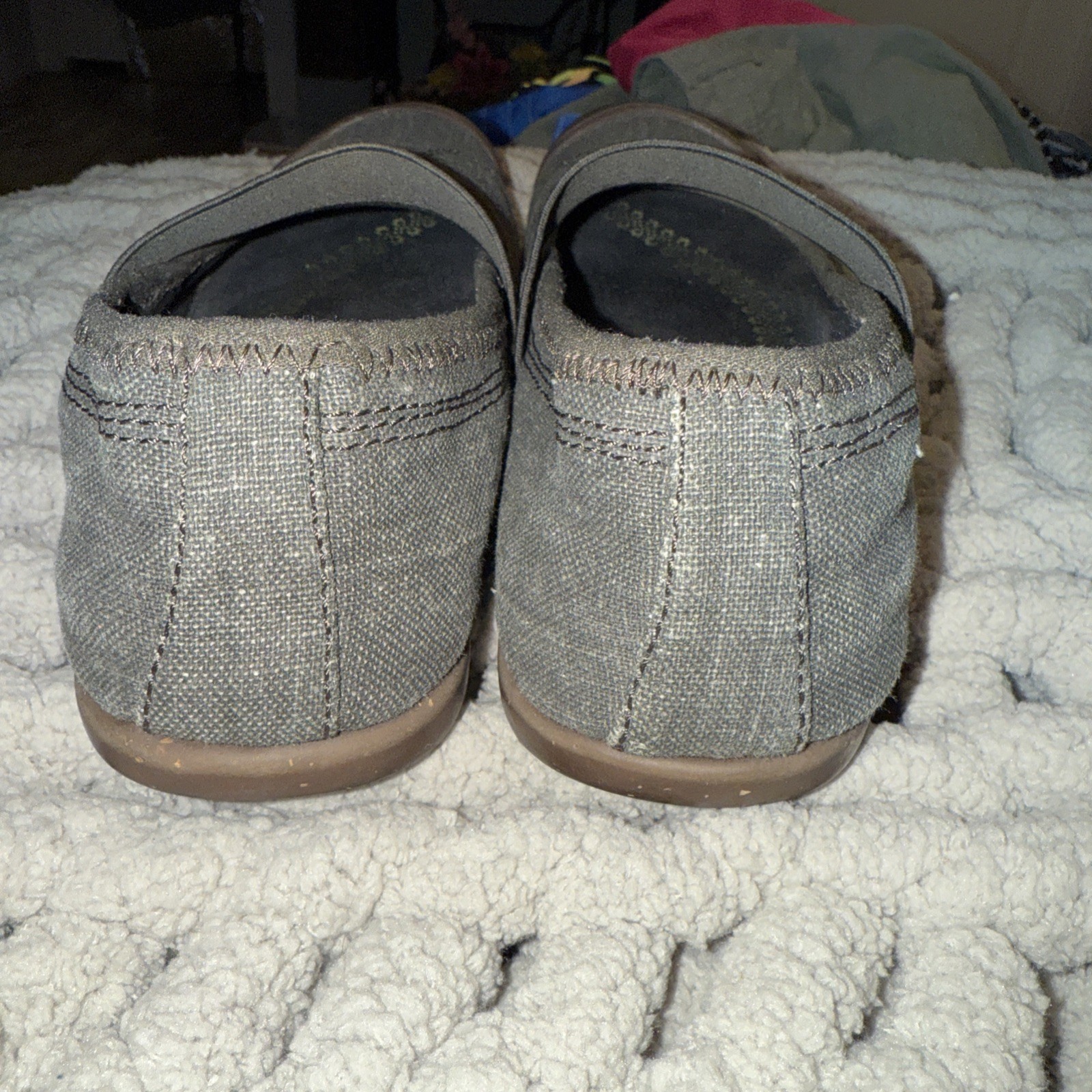 Scarpe slip on Keen Siena tela Mary Jane cinturino marrone brindle da donna taglia 7 5