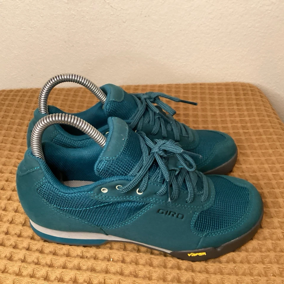 Giro Petra VR MTB Zapatos de Bicicleta Para Mujer Talla US 6 EU 37 Verde 2 Pernos SPD Vibram Foto 2 de 4